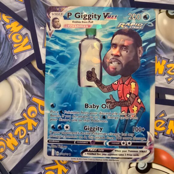 P Giggity Pokemon Card - Puff Daddy - quagmire/p ditty - Picture 6 of 10